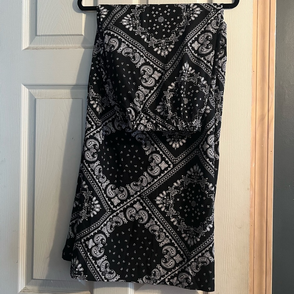 SHEIN PAISLEY BELL BOTTOM PANTS